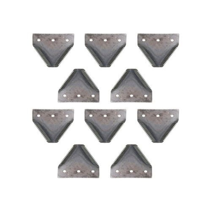 Sickle Section Shape 2 BT XH Black Anvil 10 Pack fits International 826720C3 fits Case IH 1010 1020 1100 1300 86616691 fits Gehl 124737