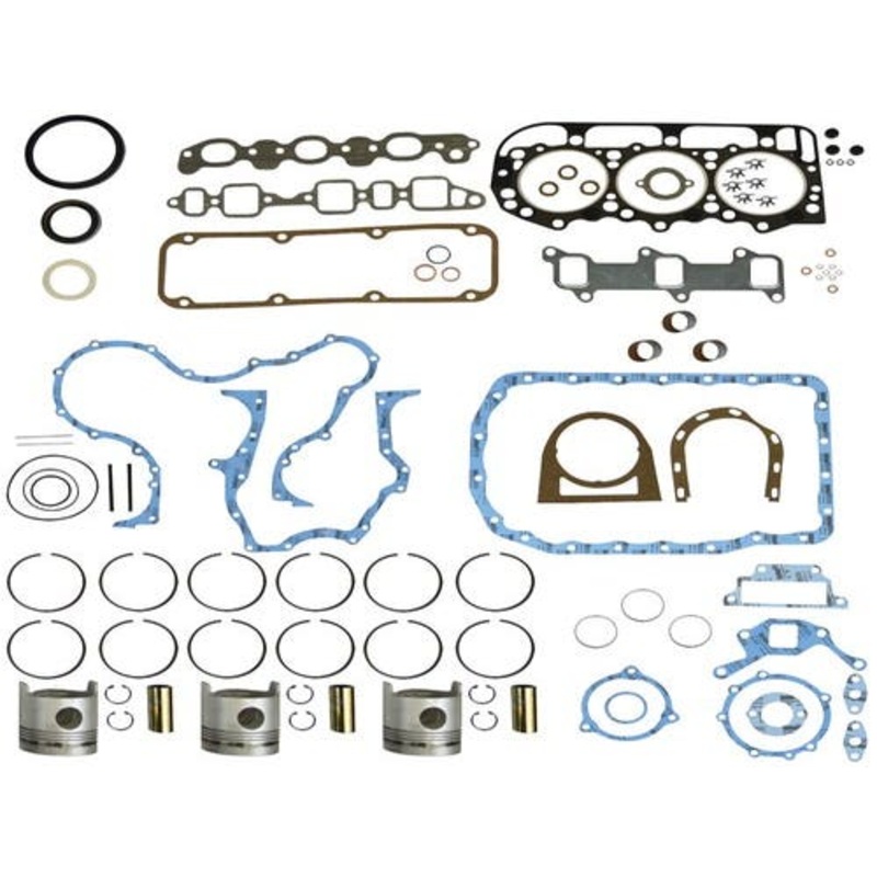 Engine Rebuild Kit - Less Bearings - .040" Oversize Pistons fits Ford 9700 A66 BSD666T 401T 8630 8730 8830 TW20 TW30 TW15 TW25 TW35 A66