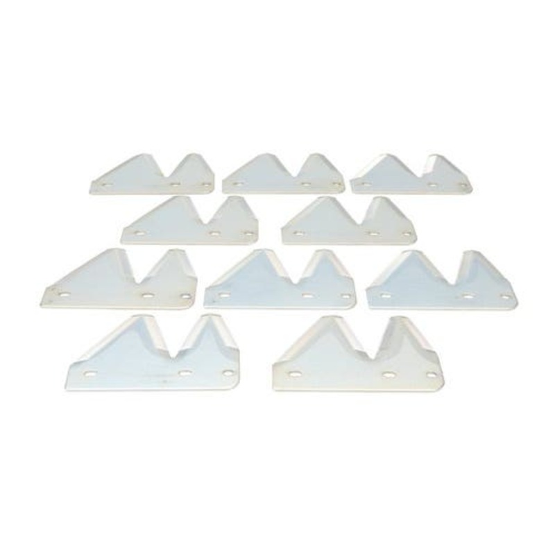 Top Serrated Chrome End Sickle Section Right Hand 10 Pack fits John Deere 240 300 890 895 E63245 fits Case IH 148200C1 fits Hesston 748137
