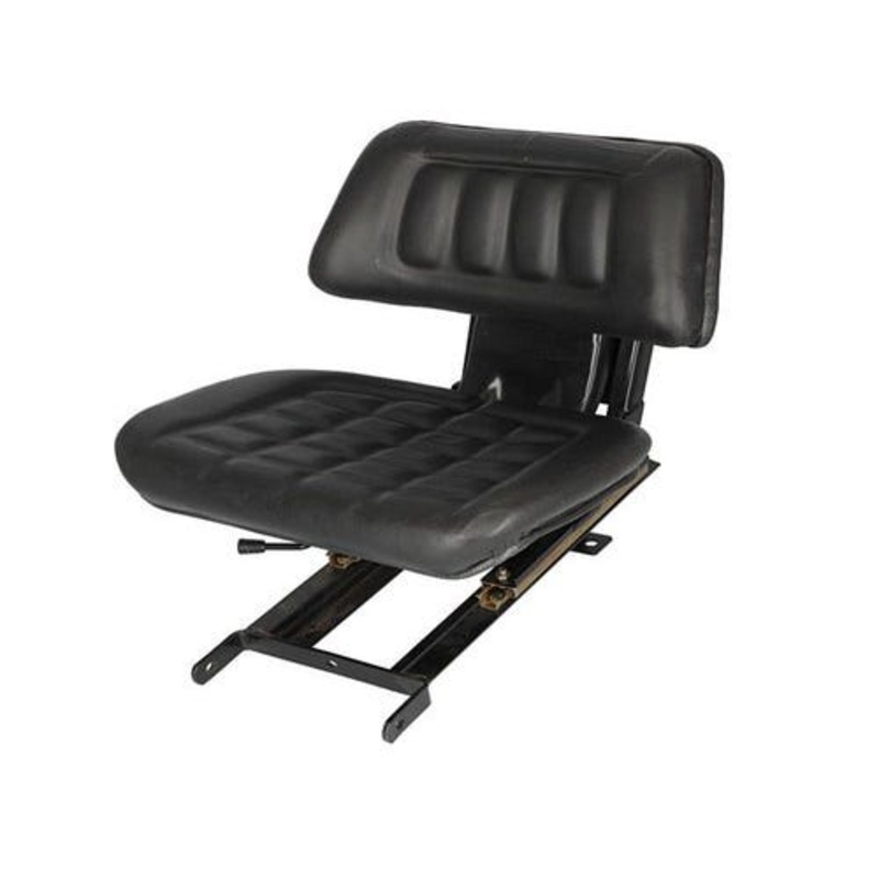 Seat Assembly Sliding Without Armrests Vinyl Black fits Mahindra 3325 3505 3525 3825 4025 4500 4505 4525 5005 5500 5525 6000 6025 6500 6525 5555665R91
