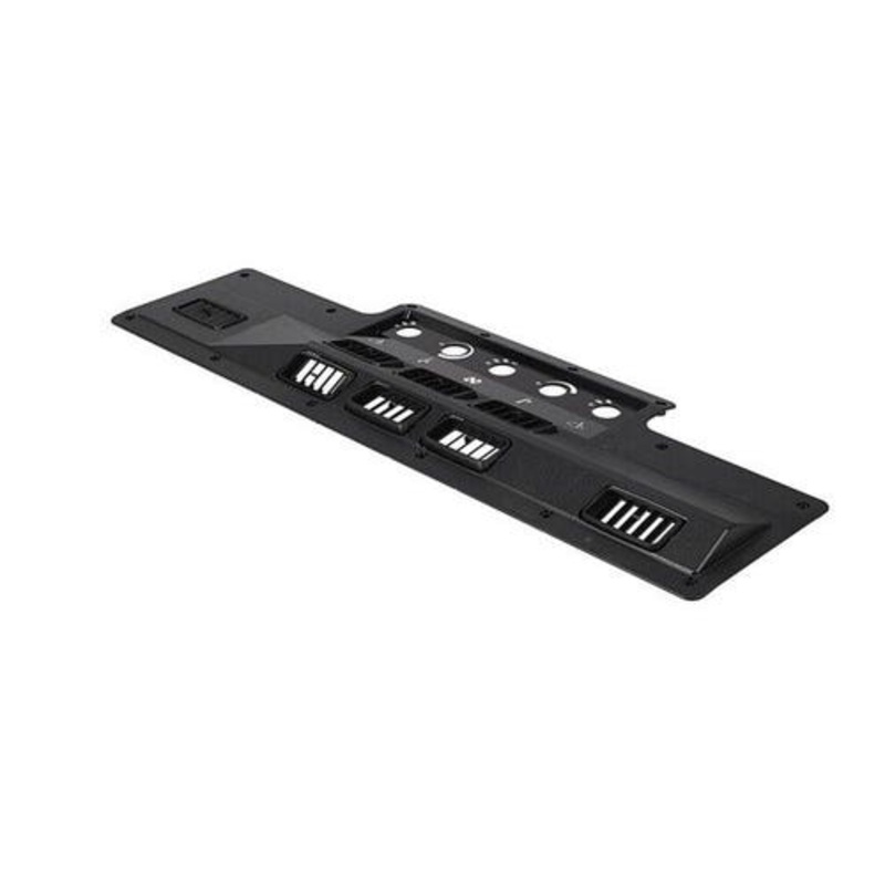 Air Conditioning/Heat Control Panel Bezel 8 Vents - Black fits John Deere 4040 4050 4230 4240 4250 4430 4440 4450 4630 4640 4650 4850 8430 AH118028