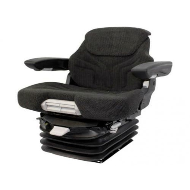 Seat Assembly - Air Suspension Fabric Black/Gray fits Allis Chalmers 7000 7010 7020 7045 7060 7080 fits Deutz Allis fits Seats & Cushions MSG95/741
