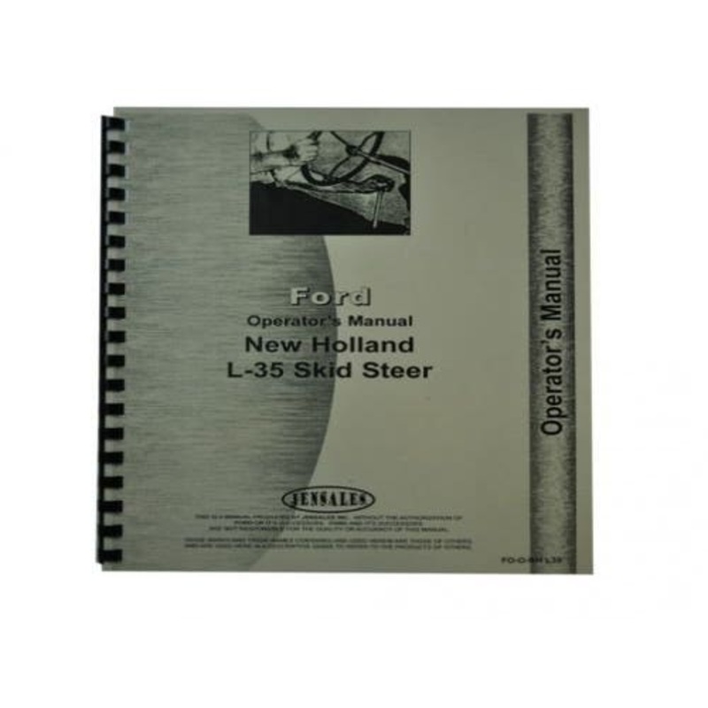 Operator's Manual fits New Holland L35