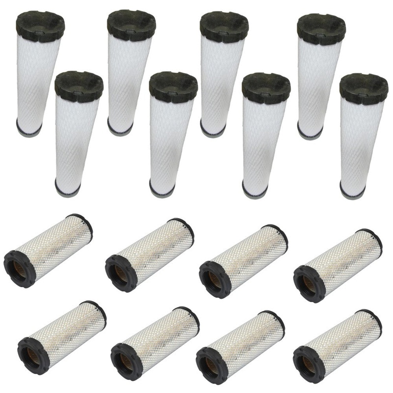 (8) Inner and Outer Air Filters Fits Bobcat S70 463 553 553F 553AF 553AF/BF