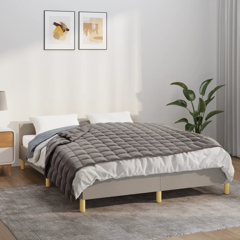 Couverture leste Gris 140x200 cm 10 kg Tissu