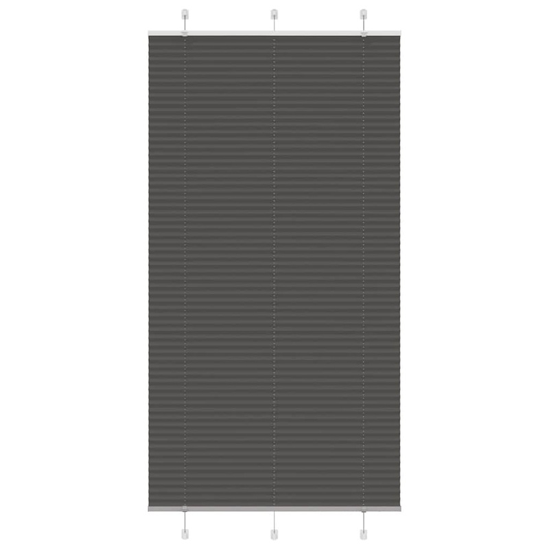 Store pliss noir 105x200 cm largeur du tissu 104,4cm polyester
