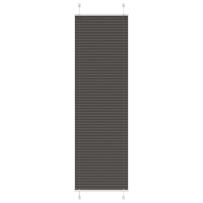Store pliss noir 55x200 cm largeur du tissu 54,4 cm polyester