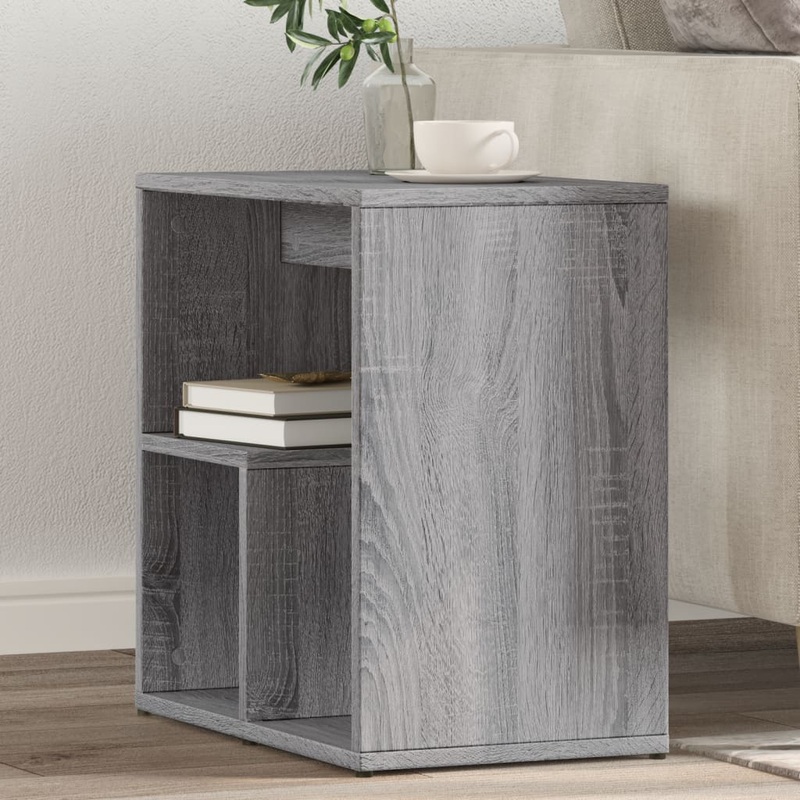 Tables d'appoint 2 pcs sonoma gris 50x30x50cm bois d'ingnierie